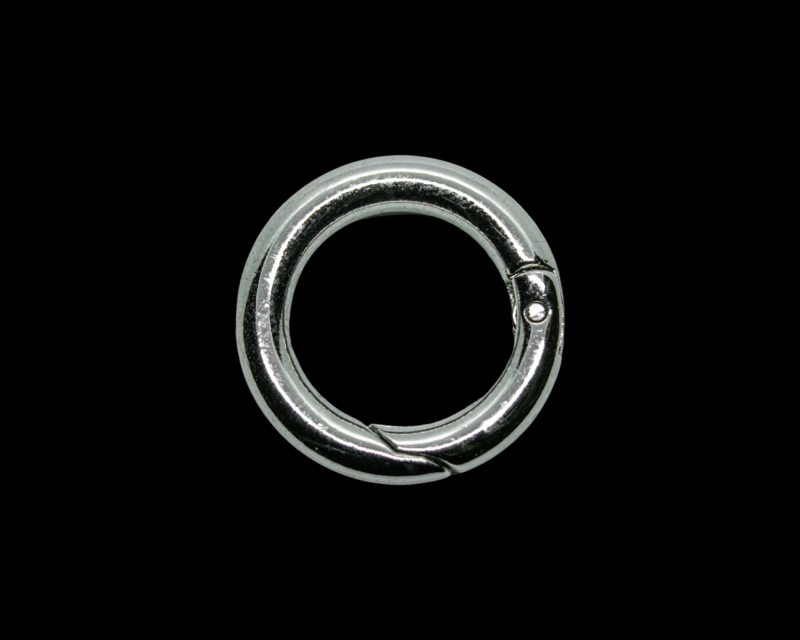 Карабин-бейл кольцо цвет серебро 20мм